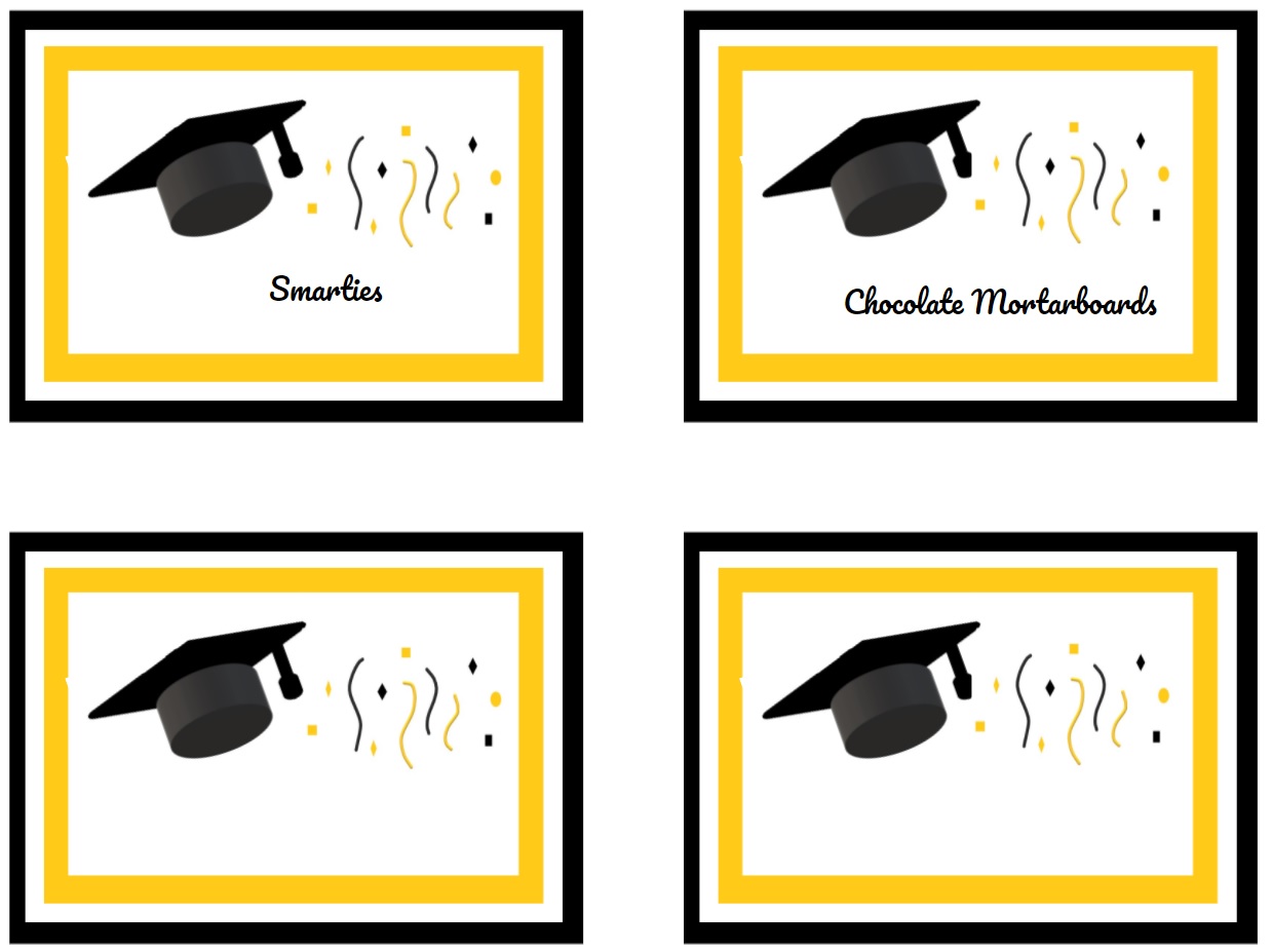 Table Label Graduation graduation-table-labels2 – Frolicking Fox Cubs