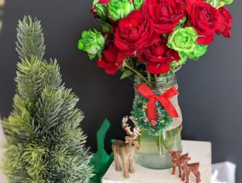 Beautiful Homemade Holiday Bouquets with a Quick & Easy STEM Activity