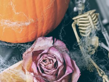 A Floral Graveyard – A Quick, Easy, & Inexpensive Halloween Centerpiece