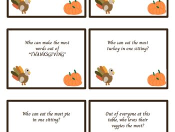 A Simple & Easy Thanksgiving Family Trivia Game to Add to Your Family Fun