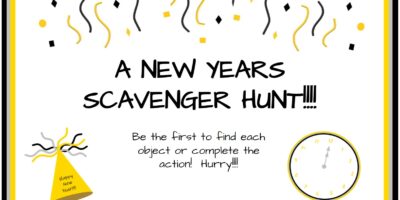 A New Year’s Eve Scavenger Hunt – A Fun Look Back at the Year