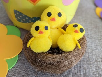 Easy & Inexpensive How to – A Cute Little Pom Pom Chick