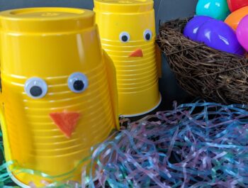 A Cute, Inexpensive Baby Chick Cup Craft For Kids!