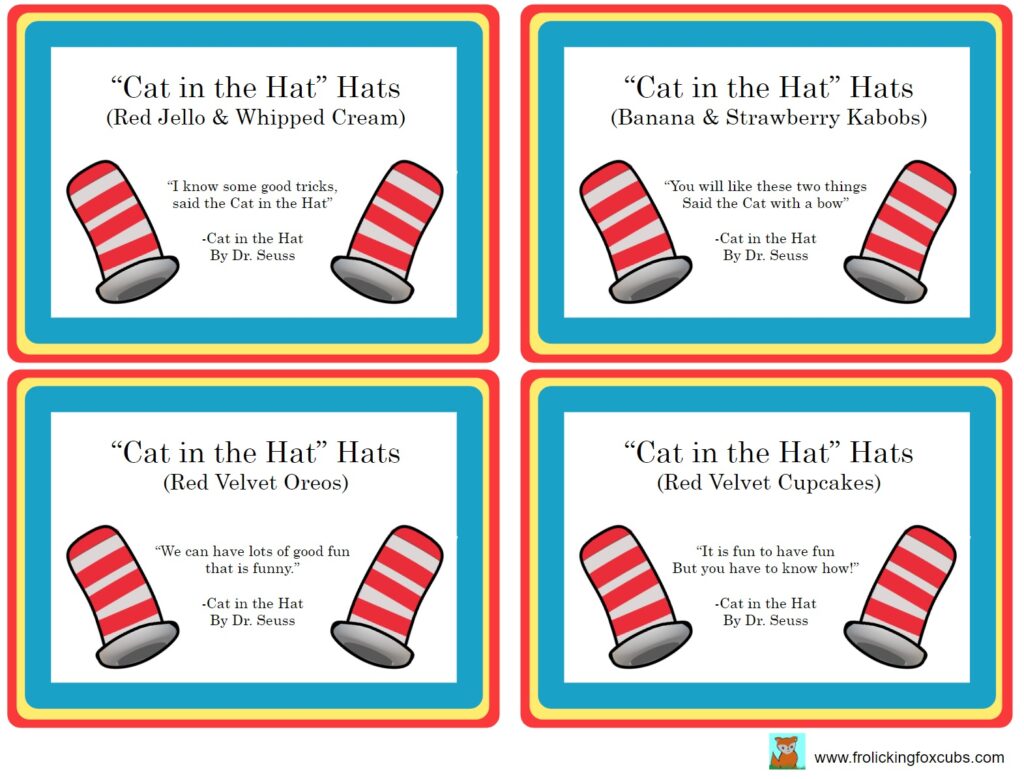 Free Printable Images for an AMAZING &amp; Inexpensive Dr. Seuss Party ...